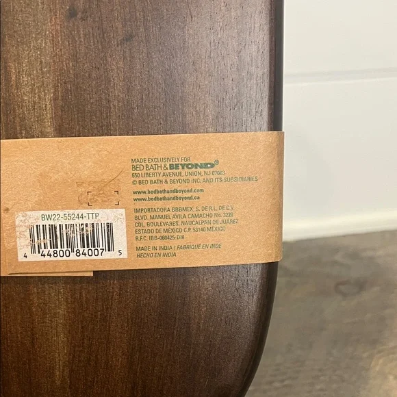 Bee & Willow Autumn Leaves Acacia Wood Serve Board with Knife - NWT - Picture 6 of 6